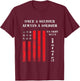 Once a soldier, always a soldier T-Shirt - T-Shirt | Maroon