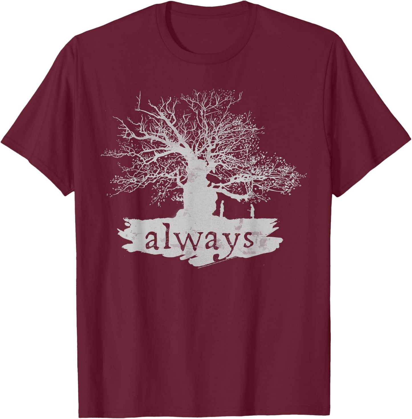 Harry Potter Always Tree Silhouette C1 Small T-Shirt - T-Shirt | Maroon