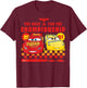 Disney Pixar Cars - Lightning And Cruz Race For Championship T-Shirt - T-Shirt | Maroon