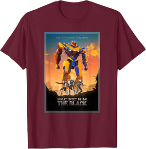 Pacific Rim The Black Poster T-Shirt - T-Shirt | Maroon