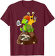 Sloth Turtle Snail Shirt Funny Animal Lover Gifts For Kids T-Shirt - T-Shirt | Maroon