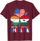 Half Irish Half Mexican American Shamrock St Patricks Day T-Shirt - T-Shirt | Maroon