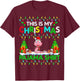 Worm Christmas Xmas Santa Hat Pajama Shirt - Worm Lover T-Shirt - T-Shirt | Maroon
