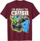 I'm Ready to Crush 4 Monster Truck 4th Birthday Gift Boys T-Shirt - T-Shirt | Maroon