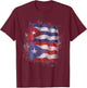 Puerto Rican Cuban Love T-Shirt - T-Shirt | Maroon