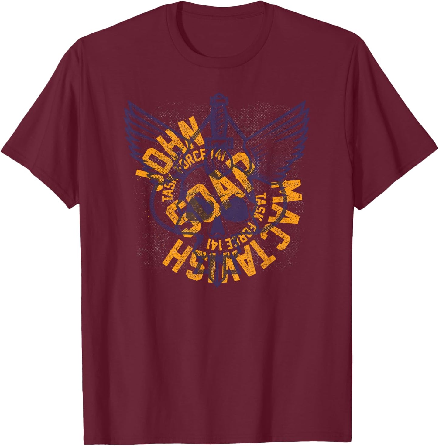 Call of Duty- John Soap Mactavish T-Shirt - T-Shirt | Maroon