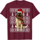 Santa Hat Xmas Anatolian Shepherd Dog Ugly Christmas T-Shirt - T-Shirt | Maroon