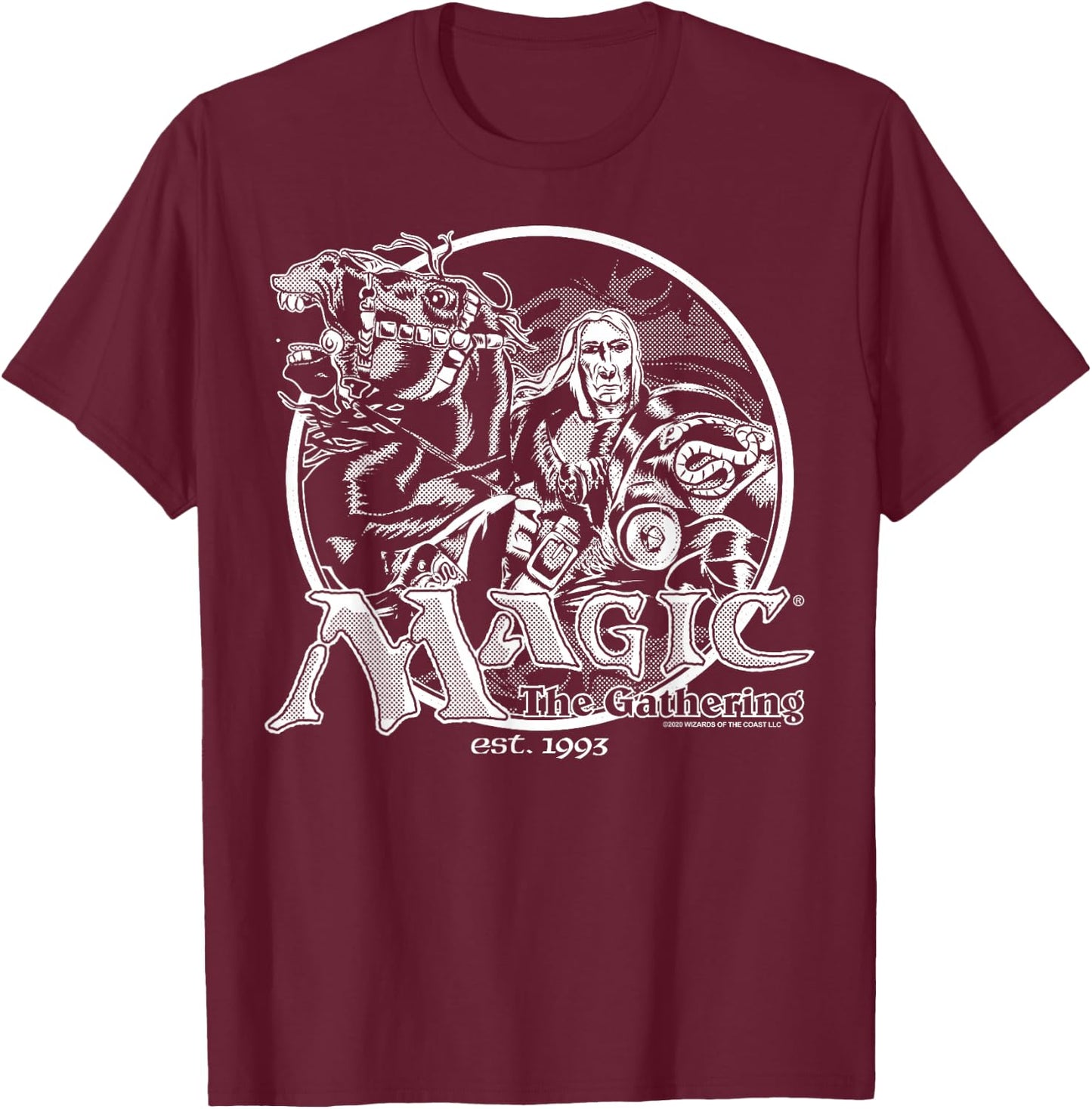 Magic: The Gathering Retro Logo T-Shirt - T-Shirt | Maroon