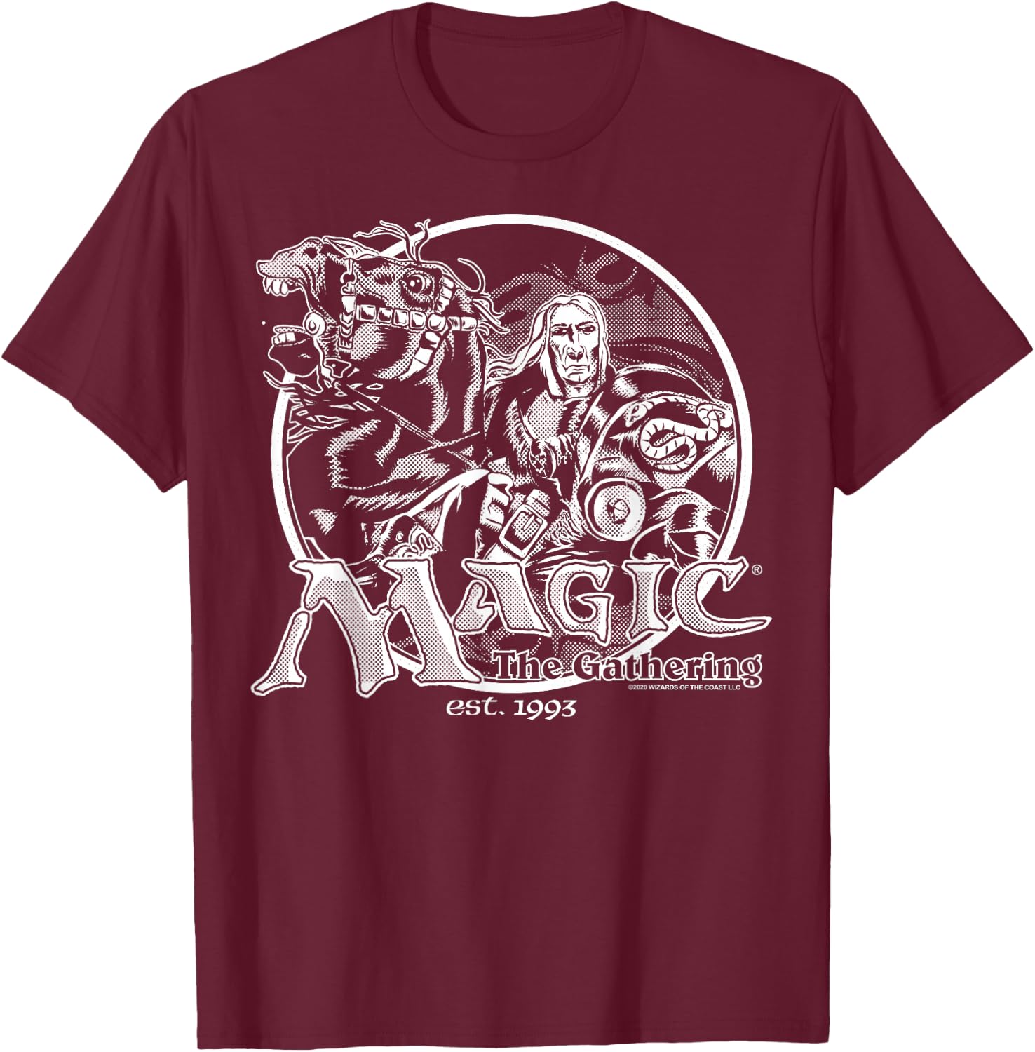 Magic: The Gathering Retro Logo T-Shirt - T-Shirt | Maroon
