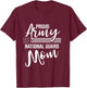 Military Mom - Army Gifts - Proud Army National Guard Mom T-Shirt - T-Shirt | Maroon