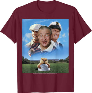 Caddyshack Group Shot Poster T-Shirt - T-Shirt | Maroon