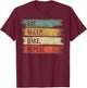 Eat Sleep Bake Repeat Pastry Chef Gifts Baker Bakery Baking T-Shirt - T-Shirt | Maroon