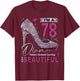 I'm A 78 Years Old Diamond, 78 and Fabulous 78th Birthday T-Shirt - T-Shirt | Maroon
