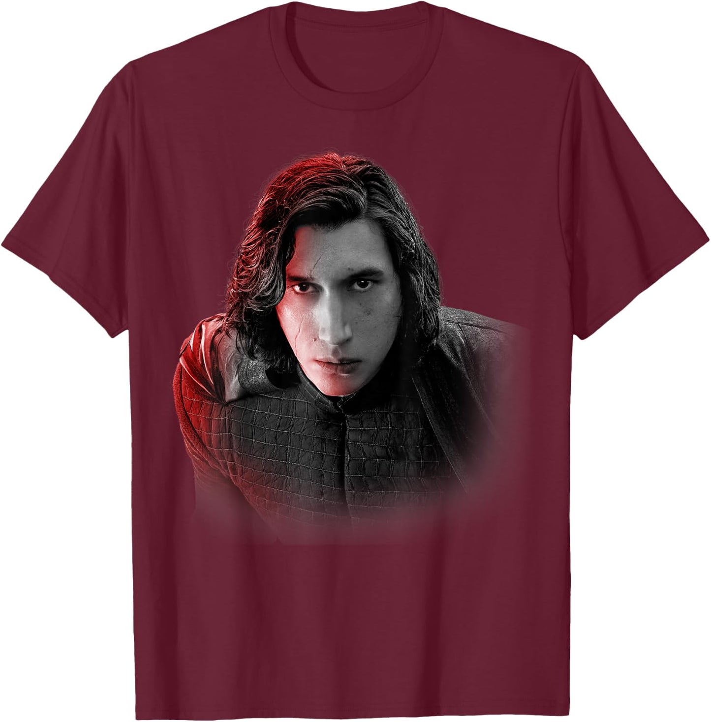 Star Wars: The Last Jedi Kylo Ren Big Face T-Shirt - T-Shirt | Maroon