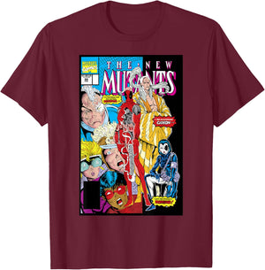 Marvel Deadpool 30th Debut Comic Cover Small T-Shirt - T-Shirt | Maroon