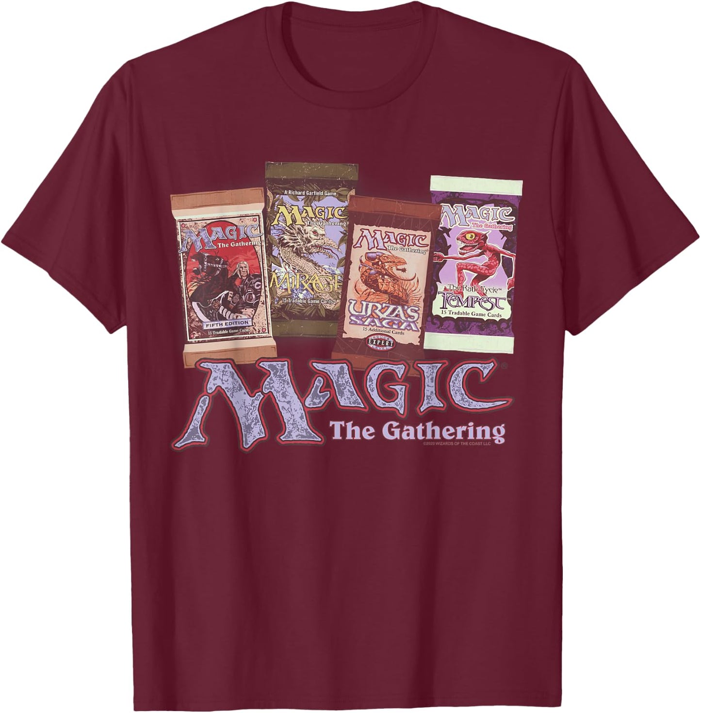 Magic: The Gathering Planeswalker Mandala Small T-Shirt - T-Shirt | Maroon