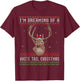 I'm Dreaming Of A White Tail Christmas Deer Christmas T-Shirt - T-Shirt | Maroon