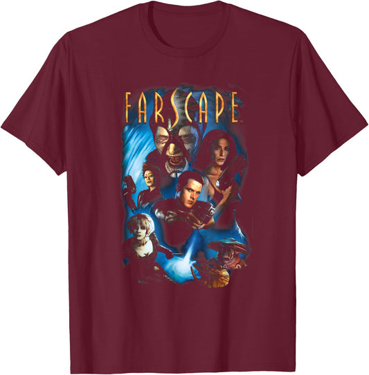 Farscape Comic Cover T-Shirt - T-Shirt | Maroon