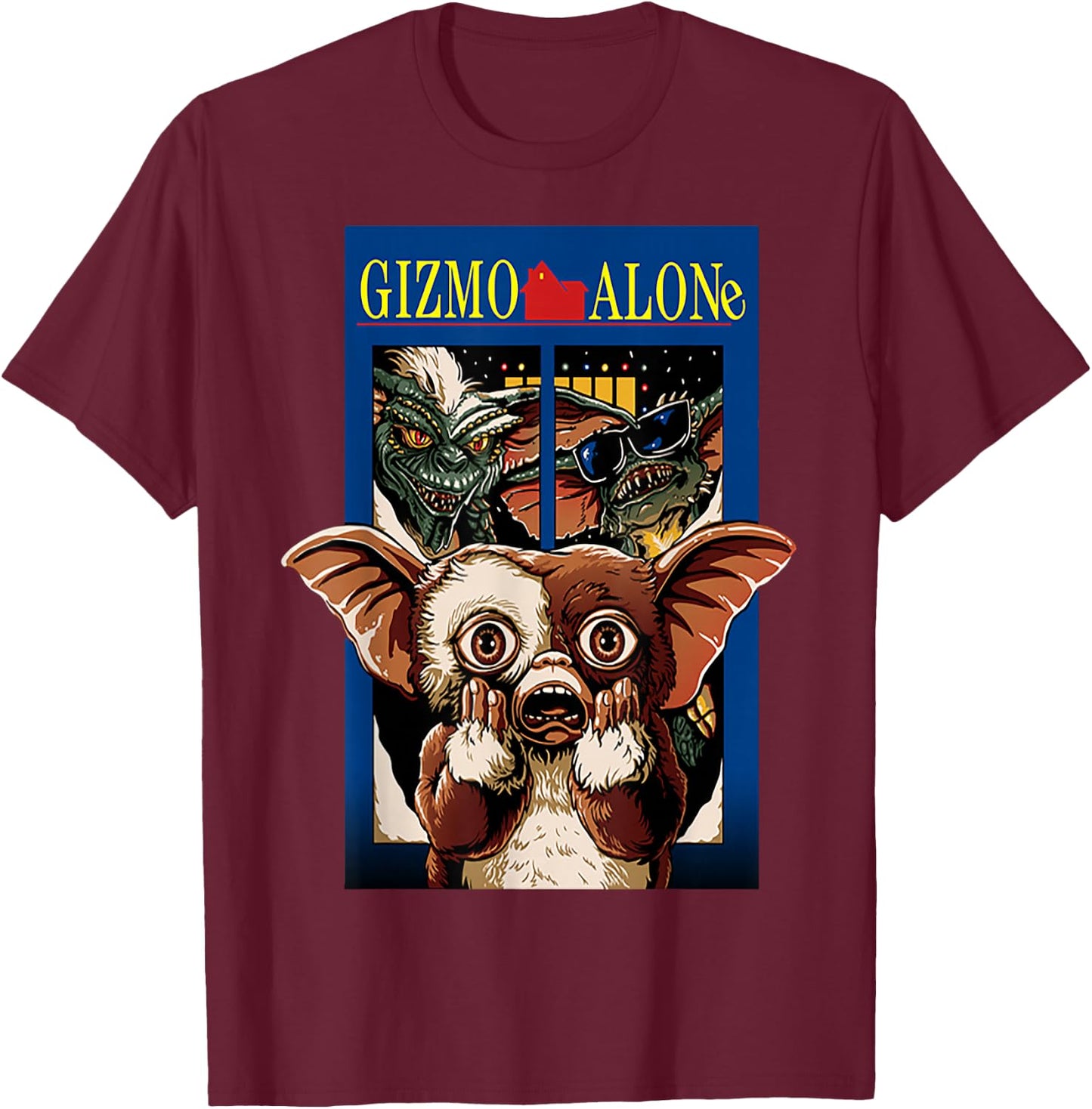 Gizmo Home Alone T-Shirt - T-Shirt | Maroon