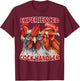 Experienced Cock Handler Funny Poultry Farming Pun Meme T-Shirt - T-Shirt | Maroon