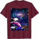 Tapir Universe Galaxy Stars Moon Space Wild Tapirs Lover T-Shirt - T-Shirt | Maroon