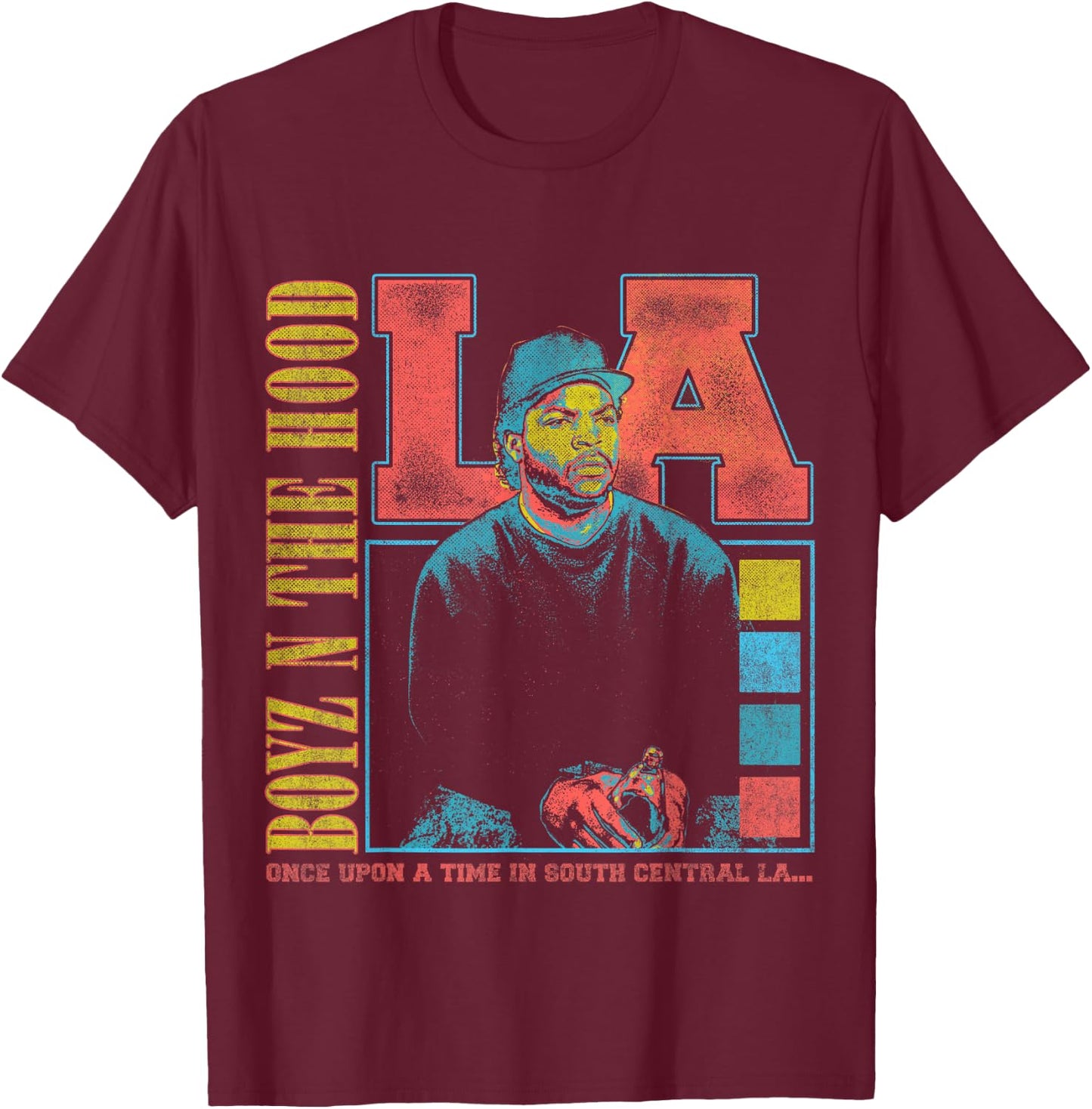 Boyz in The Hood Doughboy LA Portrait Small T-Shirt - T-Shirt | Maroon