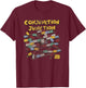 Schoolhouse Rock Conjunction Junction Railyard Retro TV Show T-Shirt - T-Shirt | Maroon