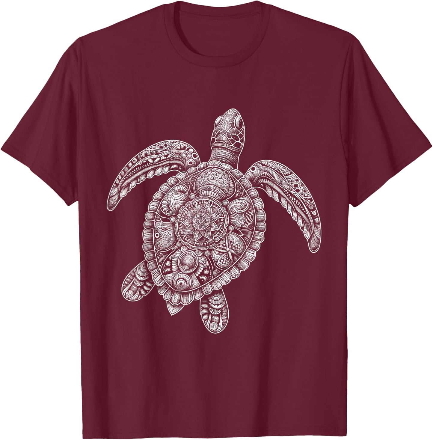 Sea Turtle Beach Lover Ocean Animal Graphic Novelty T-Shirt - T-Shirt | Maroon