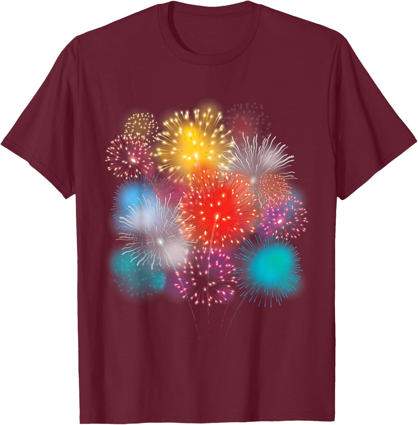 Pyrotechnics Pyromanic Fireworks Pyro Explosion Rocket T-Shirt - T-Shirt | Maroon