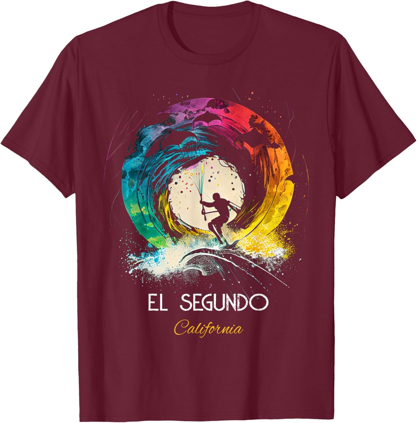 El Segundo California T-Shirt - T-Shirt | Maroon