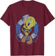 Looney Tunes Tweety Bird Sailor Portrait T-Shirt - T-Shirt | Maroon