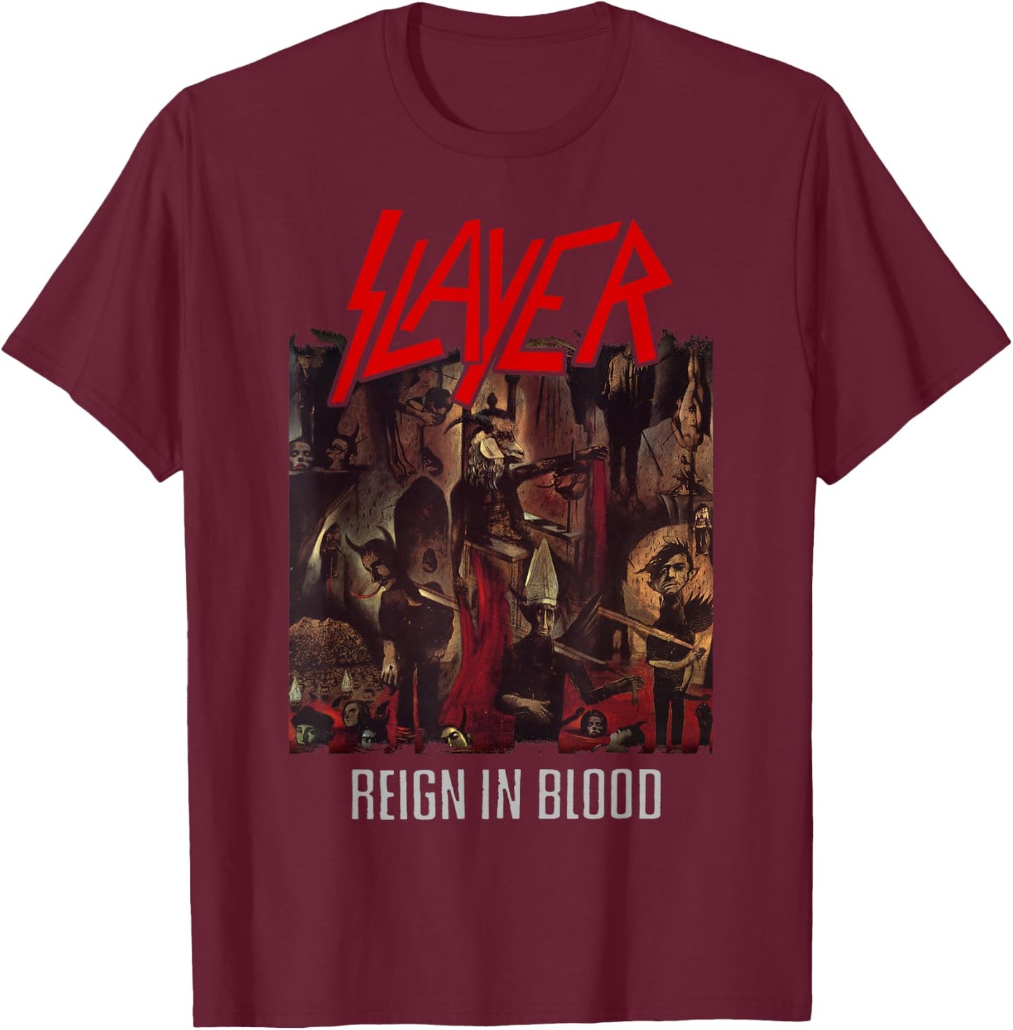 Slayer - Reign In Blood T-Shirt - T-Shirt | Maroon