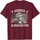 George Sloshington 4th of July Party Washington Funny T-Shirt - T-Shirt | Maroon