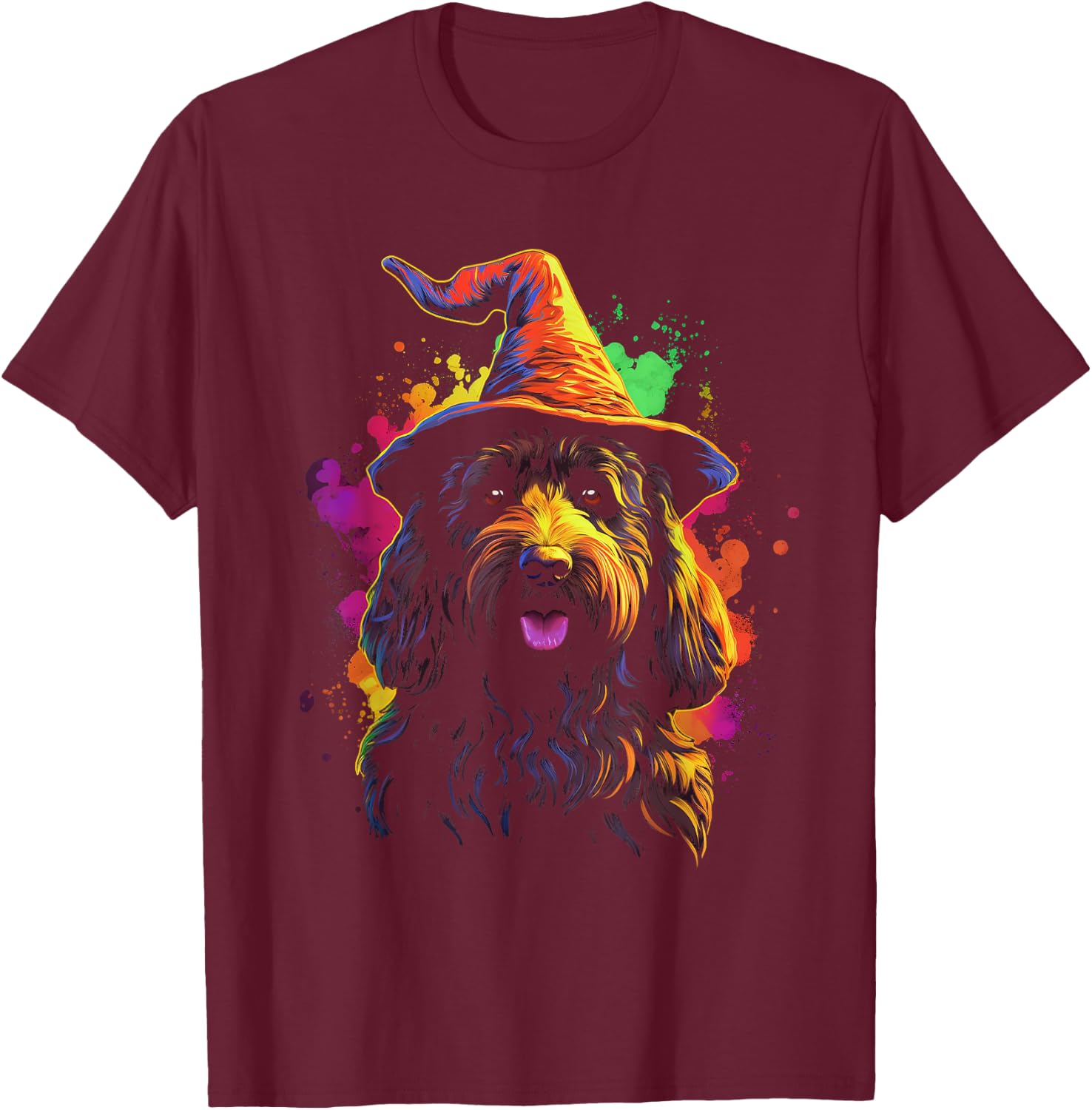 Labradoodle Halloween T-Shirt - T-Shirt | Maroon
