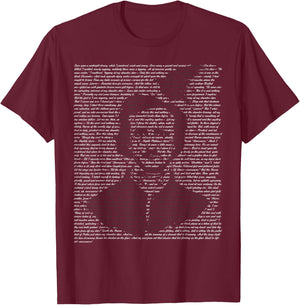 Gothic Edgar Allen Poe The Raven Nevermore T-Shirt - T-Shirt | Maroon