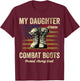 My Daughter Wears Combat Boots Proud Army Dad Veteran Day T-Shirt - T-Shirt | Maroon