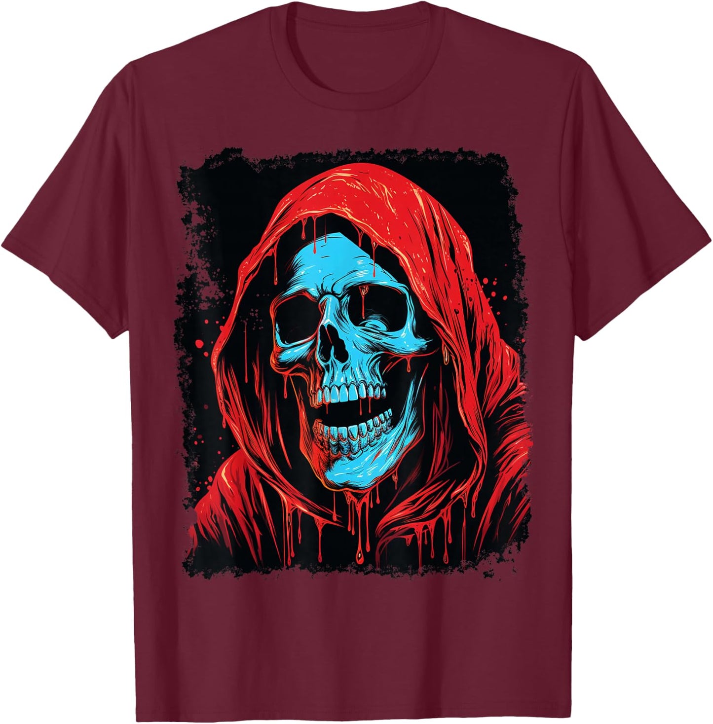 A Grim Reaper T-Shirt - T-Shirt | Maroon