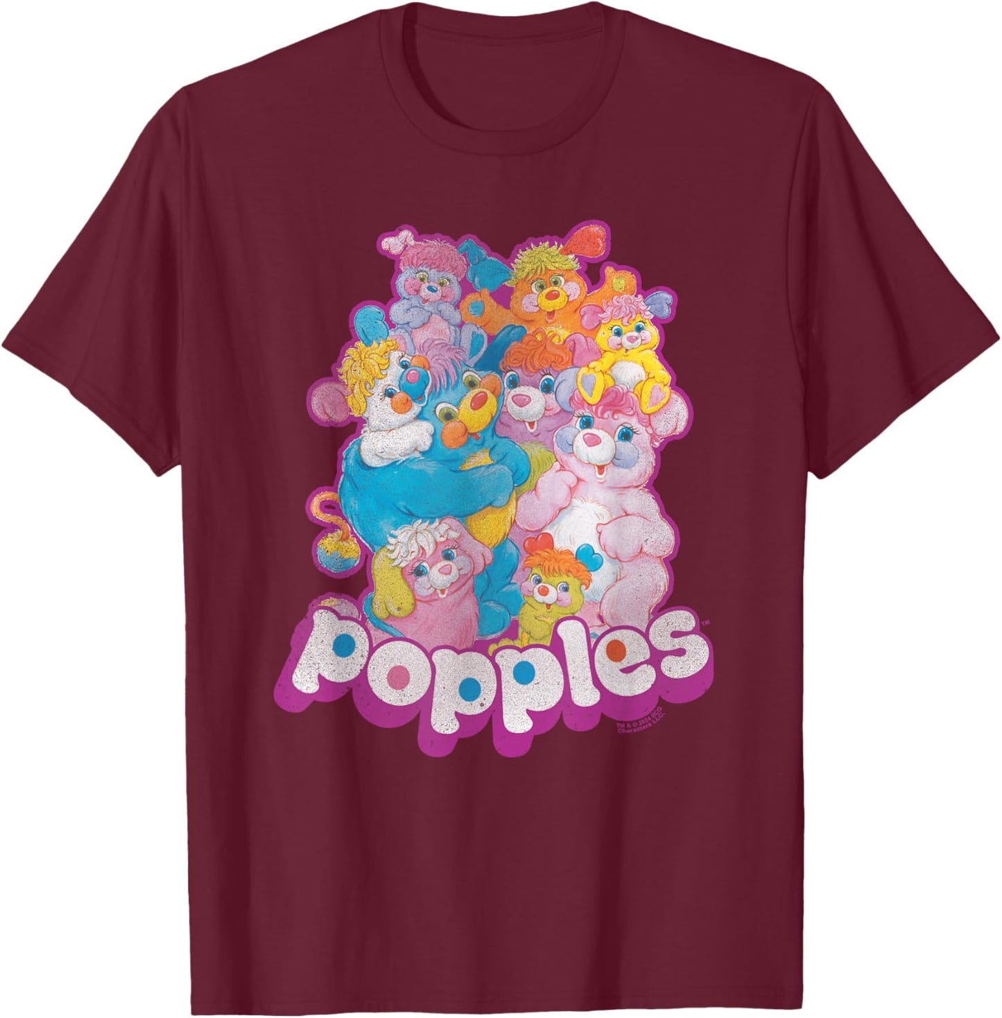 Popples Group Shot T-Shirt - T-Shirt | Maroon