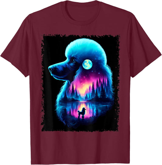 Spirit Animal Poodle Dog Owner Men Women Kids T-Shirt - T-Shirt | Maroon