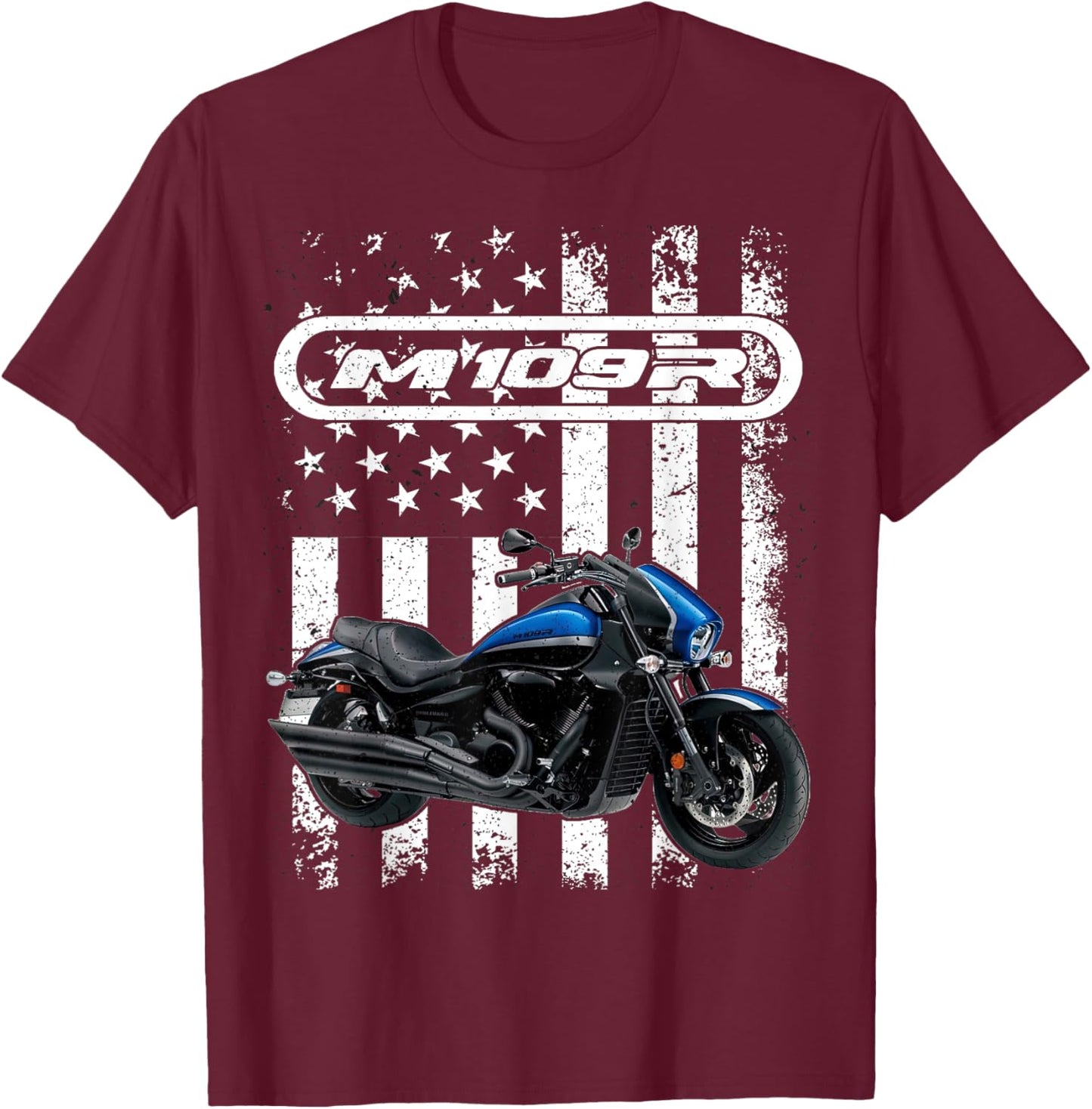 CLICK FOR MORE M109R Black Classic Fit T-Shirt - T-Shirt | Maroon