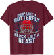 Ice Hockey Goalie Block Like A Beast Player Men Boys Teen T-Shirt - T-Shirt | Maroon