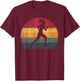 Runner Running Exercise Vintage Retro Style Girl Women Gift T-Shirt - T-Shirt | Maroon