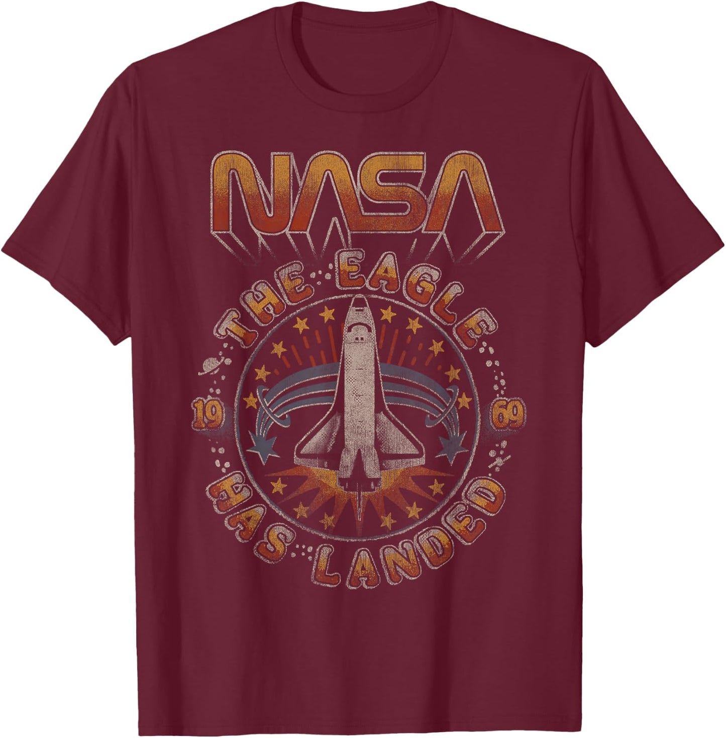 NASA The Eagle Has Landed 1969 T-Shirt - T-Shirt | Maroon