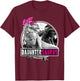 Daughtersaurus T-Rex Dinosaur Daughter Dinosaur Girl T-Shirt - T-Shirt | Maroon