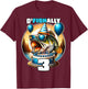 O'Fishally 3 Years Old Fishing Birthday 3rd Bday Party T-Shirt - T-Shirt | Maroon