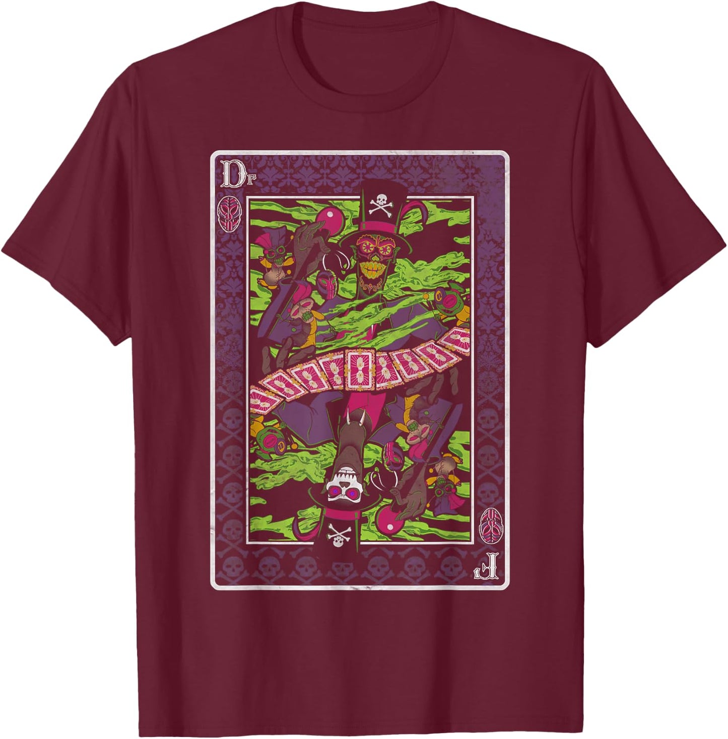 Disney Villains Dr. Facilier Playing Card T-Shirt - T-Shirt | Maroon