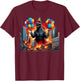 Kaiju Birthday Party Japanese Art Lovers Monster Movie Gifts T-Shirt - T-Shirt | Maroon