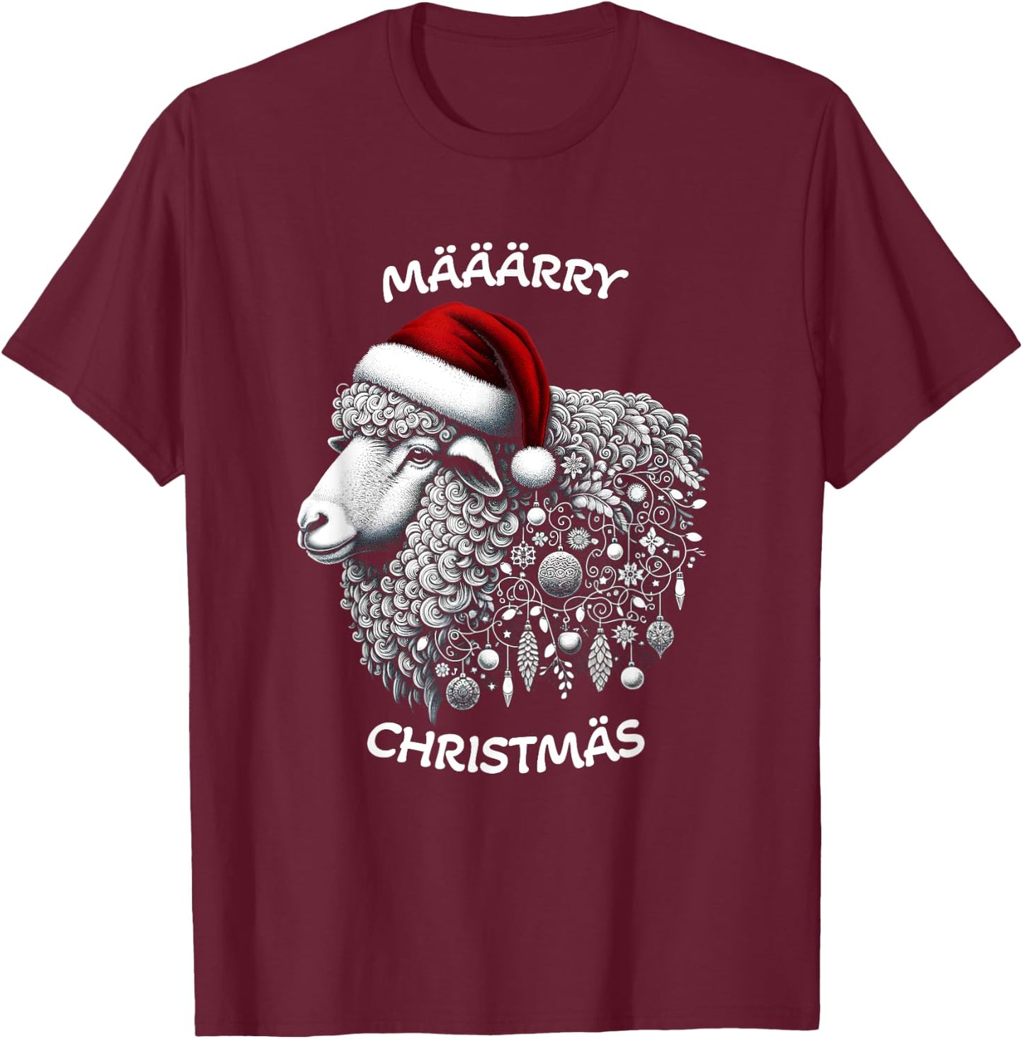 Merry Christmas Funny Holiday Christmas Party T-Shirt - T-Shirt | Maroon