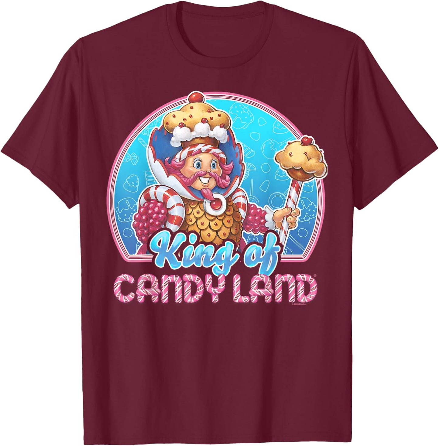 Candy Land King of Candy Land Portrait T-Shirt - T-Shirt | Maroon
