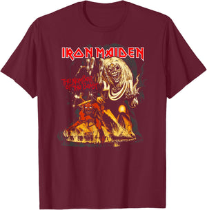 Iron Maiden - Number of the Beast Graphic T-Shirt - T-Shirt | Maroon